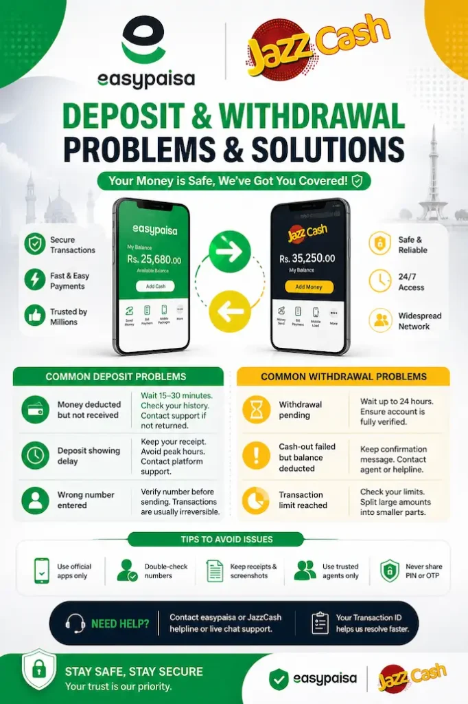Easypaisa and jazzcash
